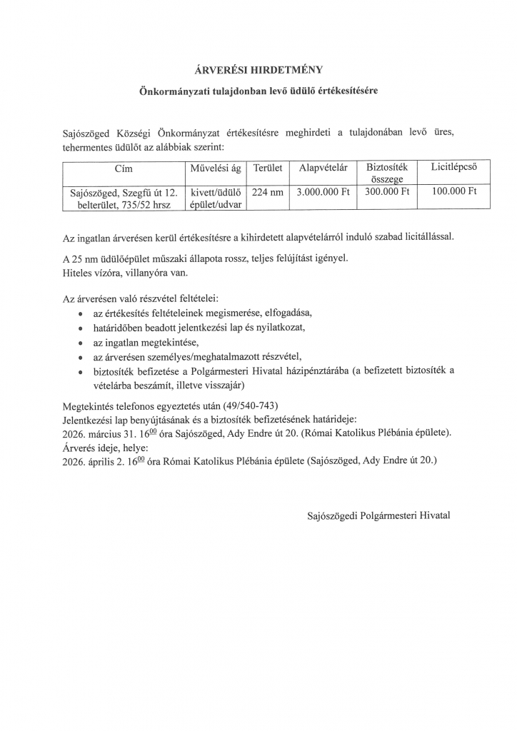 &Aacute;rver&eacute;si hirdetm&eacute;ny